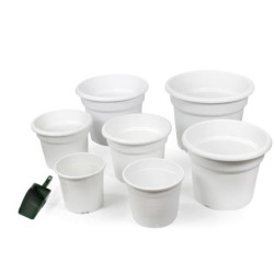 Maceta Redonda Blanca