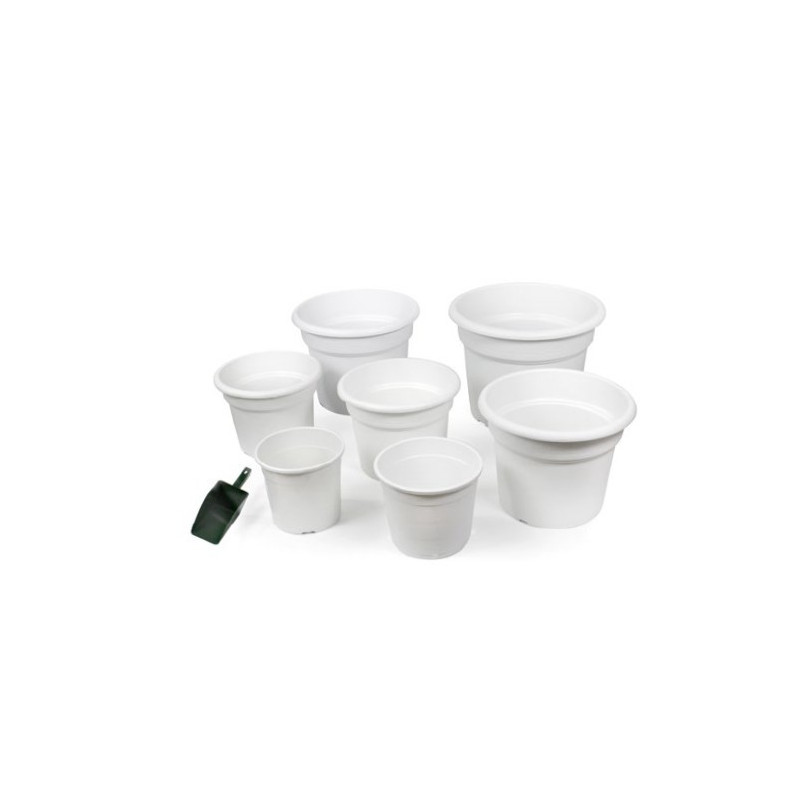 Maceta Redonda Blanca