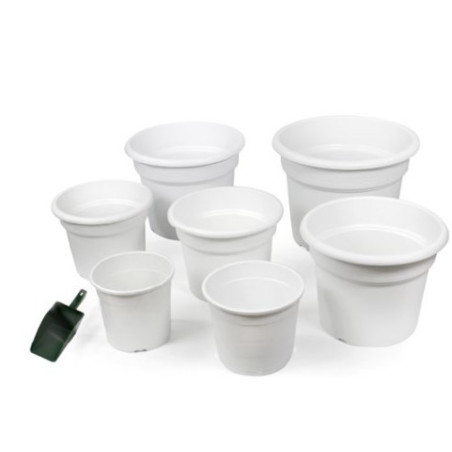 Maceta Redonda Blanca