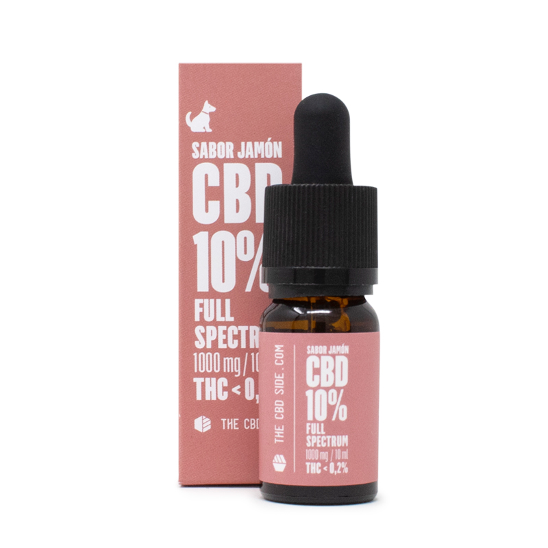 Aceite de CBD para perros Fullspectrum 10% – 10ml sabor Jamón Aceite de CBD para perros Fullspectrum 10% – 10ml sabor Jamón