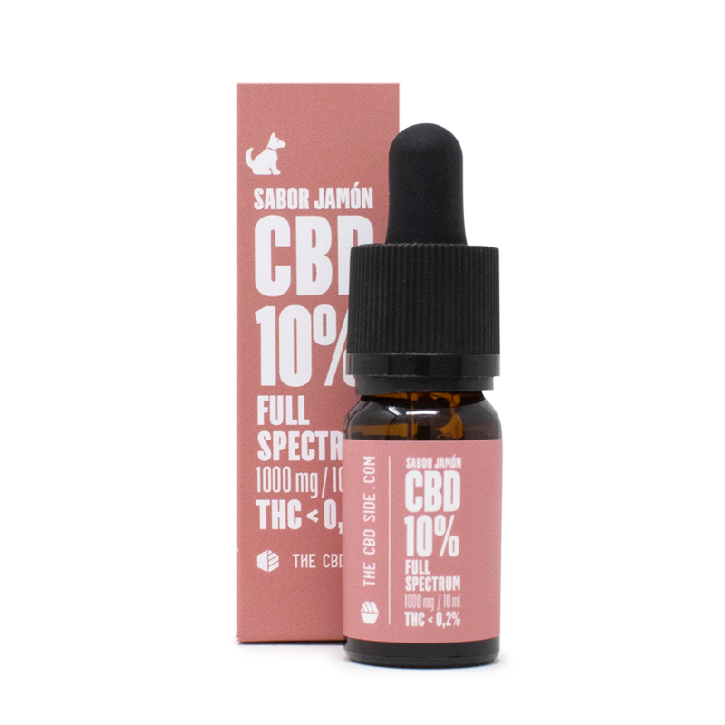 Aceite de CBD para perros Fullspectrum 10% – 10ml sabor Jamón